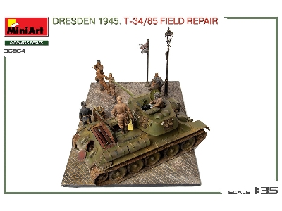 Dresden 1945 T-34/85 Field Repair - Big Set - zdjęcie 14