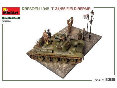 Dresden 1945 T-34/85 Field Repair - Big Set - zdjęcie 16