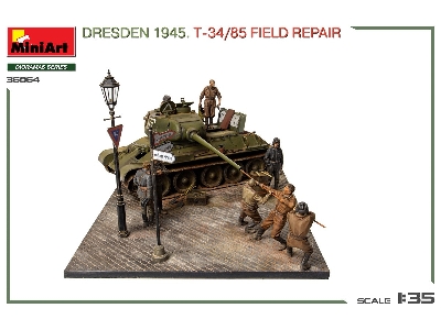 Dresden 1945 T-34/85 Field Repair - Big Set - zdjęcie 17