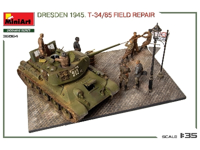Dresden 1945 T-34/85 Field Repair - Big Set - zdjęcie 19