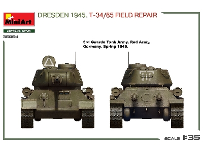 Dresden 1945 T-34/85 Field Repair - Big Set - zdjęcie 22