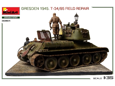 Dresden 1945 T-34/85 Field Repair - Big Set - zdjęcie 24