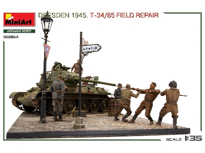 Dresden 1945 T-34/85 Field Repair - Big Set - zdjęcie 35