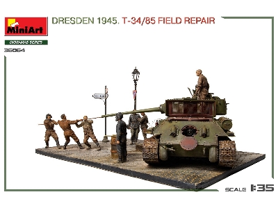 Dresden 1945 T-34/85 Field Repair - Big Set - zdjęcie 46