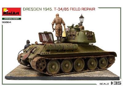 Dresden 1945 T-34/85 Field Repair - Big Set - zdjęcie 74