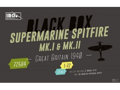 Black Box - Supermarine Spitfire Mk. I & Mk. Ii Great Britain 1940 (2 In 1 Kit) - zdjęcie 1