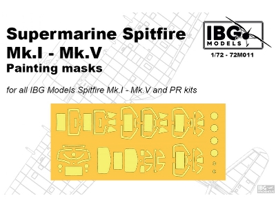 Supermarine Spitfire Mk.I - Mk.V - Painting Masks (For Ibg Kits) - zdjęcie 1