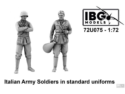 Italian Wwii Army Soldiers In Standard Uniforms - zdjęcie 1