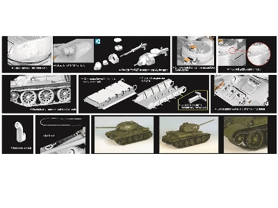 Czołg T-34/85 UTZ Mod.1944 (2023 Upgraded Ver.) - zdjęcie 4