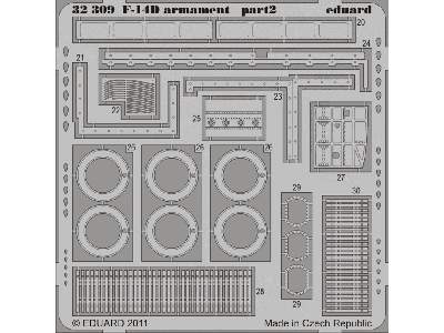  F-14D armament 1/32 - Trumpeter - blaszki - zdjęcie 3