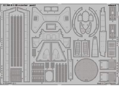  F-14D exterior 1/32 - Trumpeter - blaszki - zdjęcie 1