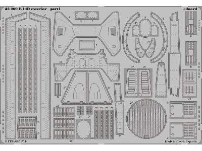  F-14D exterior 1/32 - Trumpeter - blaszki - zdjęcie 2