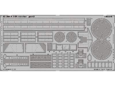  F-14D exterior 1/32 - Trumpeter - blaszki - zdjęcie 3