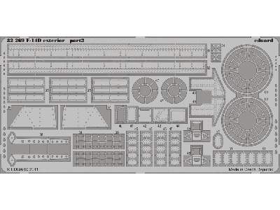  F-14D exterior 1/32 - Trumpeter - blaszki - zdjęcie 3