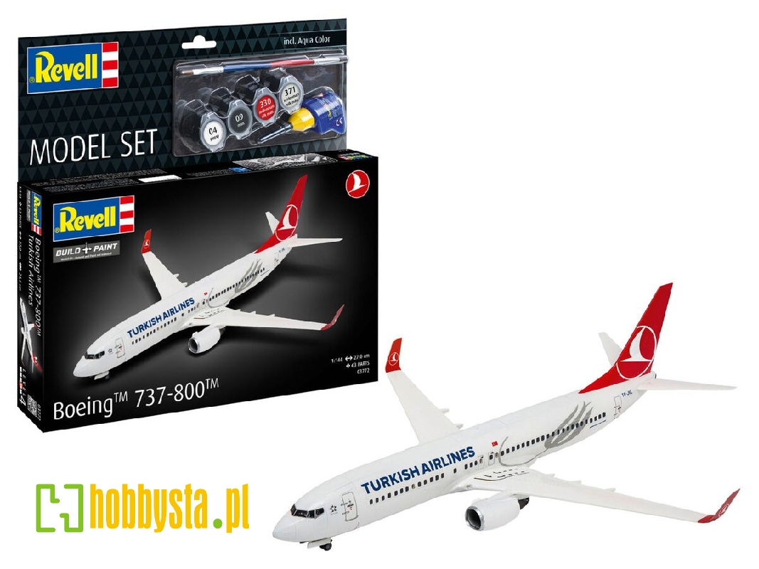 Boeing 737-800 Turkish Airlines - Model Set - zdjęcie 1 Boeing 737-800 Turkish Airlines - Model Set - zdjęcie 1