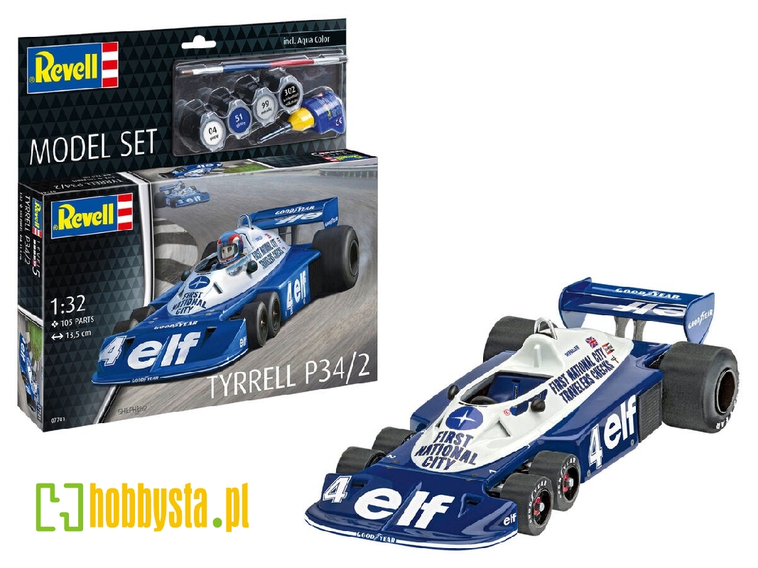 Tyrrel P34/2 6-wheeler Model Set - zdjęcie 1 Tyrrel P34/2 6-wheeler Model Set - zdjęcie 1