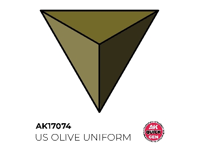Ak 17074 Us Olive Uniform Military - zdjęcie 1