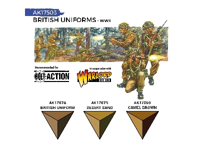 Ak 17503 British Wwii Uniforms Paints Set - zdjęcie 3
