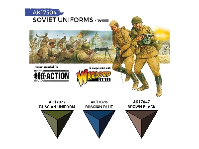 Ak 17504 Soviet Wwii Uniforms Paints Set - zdjęcie 3