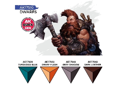 Ak 17510 Dwarfs Paints Set - zdjęcie 3