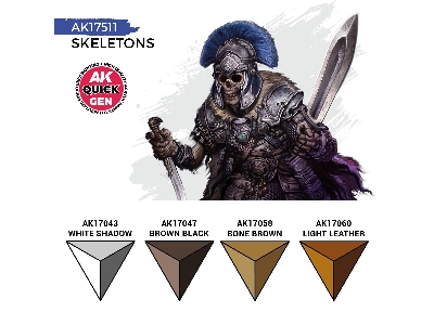 Ak 17511 Skeletons Paints Set - zdjęcie 3
