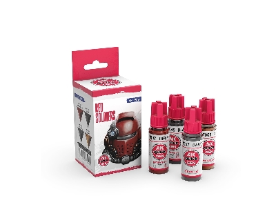 Ak 17518 Red Soldiers Paints Set - zdjęcie 2