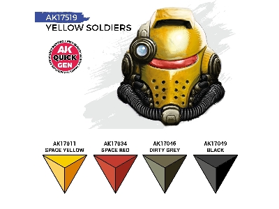 Ak 17519 Yellow Soldiers Paints Set - zdjęcie 3