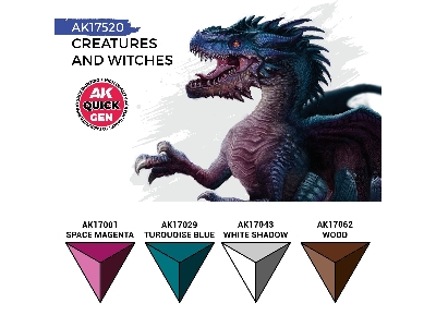 Ak 17520 Creatures And Witches Paints Set - zdjęcie 3
