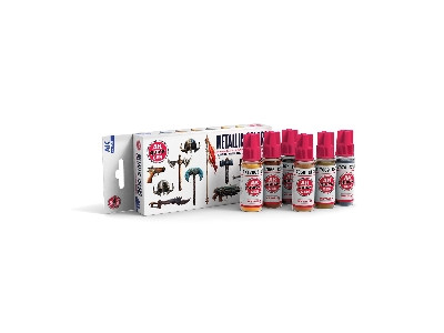 Ak 17522 Metallics Paints Set - zdjęcie 2
