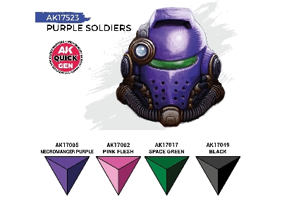 Ak 17523 Purple Soldiers Paints Set - zdjęcie 3