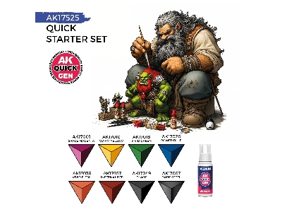 Quick Starter Set (8 Quick Gen + 1 Medium + 1 Free Brush) - zdjęcie 3