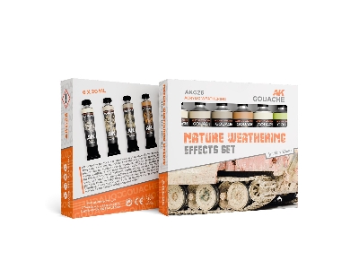 Akg26 Nature Weathering Effects Set - Ak Gouaches - zdjęcie 1
