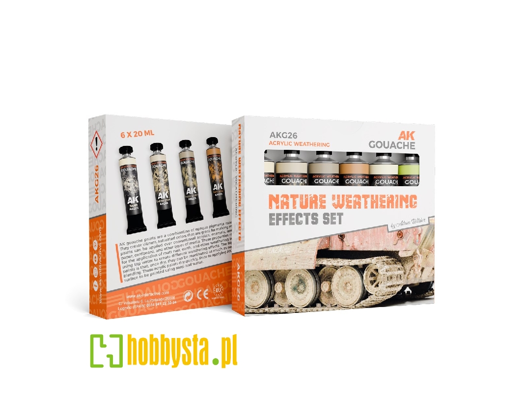 Akg26 Nature Weathering Effects Set - Ak Gouaches - zdjęcie 1