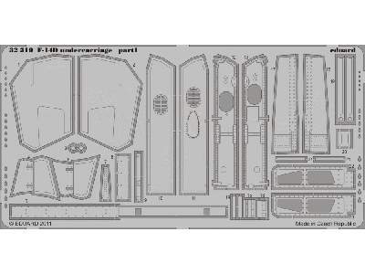  F-14D undercarriage 1/32 - Trumpeter - blaszki - zdjęcie 2