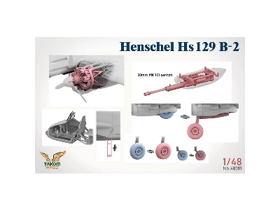 Hs 129&#178; Box - Hs 129 B2 + Hs 129 B3 + 3d Printed Set Figures X2 + Panther A - zdjęcie 7
