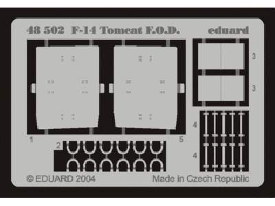  F-14 F. O.D.  1/48 - Academy Minicraft - blaszki - zdjęcie 1