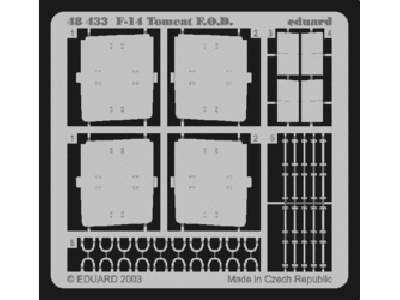  F-14 F. O.D.  1/48 - Hasegawa - blaszki - zdjęcie 1