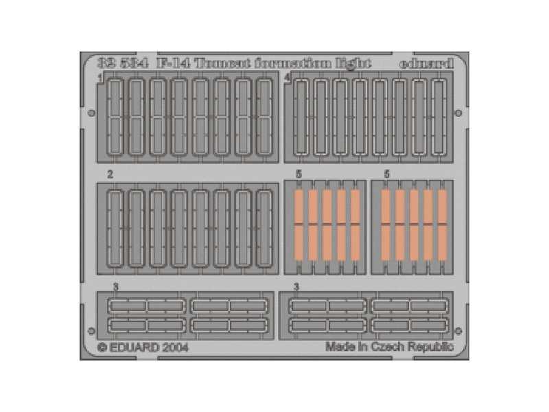  F-14 formation light 1/32 - Tamiya - blaszki - zdjęcie 1