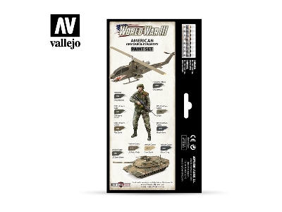 70220 World War Iii Wargames Color Series - American Armour & Infantry Model Color Paint Set - zdjęcie 2