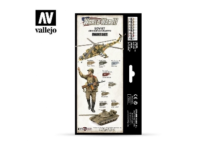 70221 World War Iii Wargames Color Series - Soviet Armour & Infantry Model Color Paint Set - zdjęcie 2