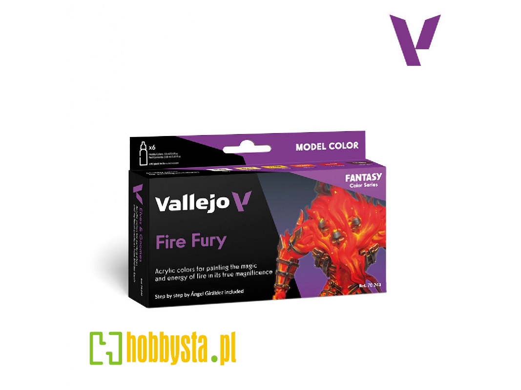 70243 Fantasy Color Series - Fire Fury Model Color Acrylic Set - zdjęcie 1