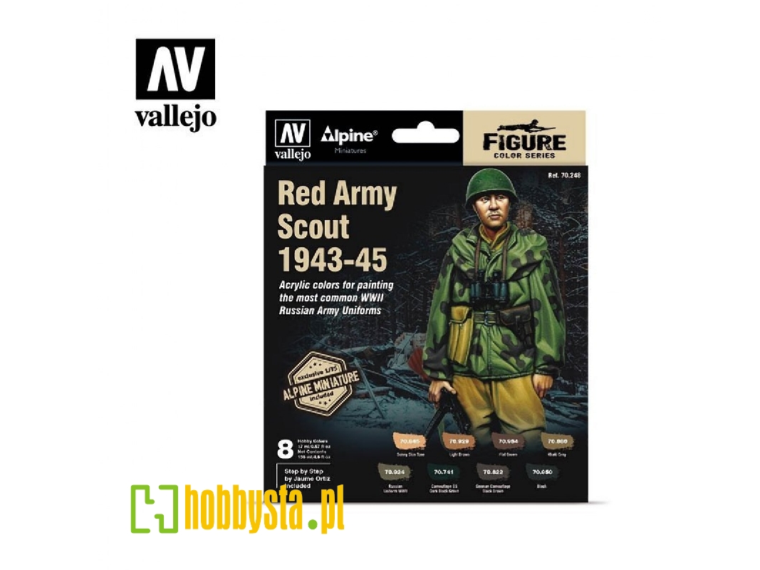 70248 Red Army Scout 1943-45 Figure Color Series + Exclusive Mini - zdjęcie 1
