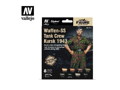 70248 Waffen-ss Tank Crew Kursk 1943 Figure Color Series + Exclusive Mini - zdjęcie 1