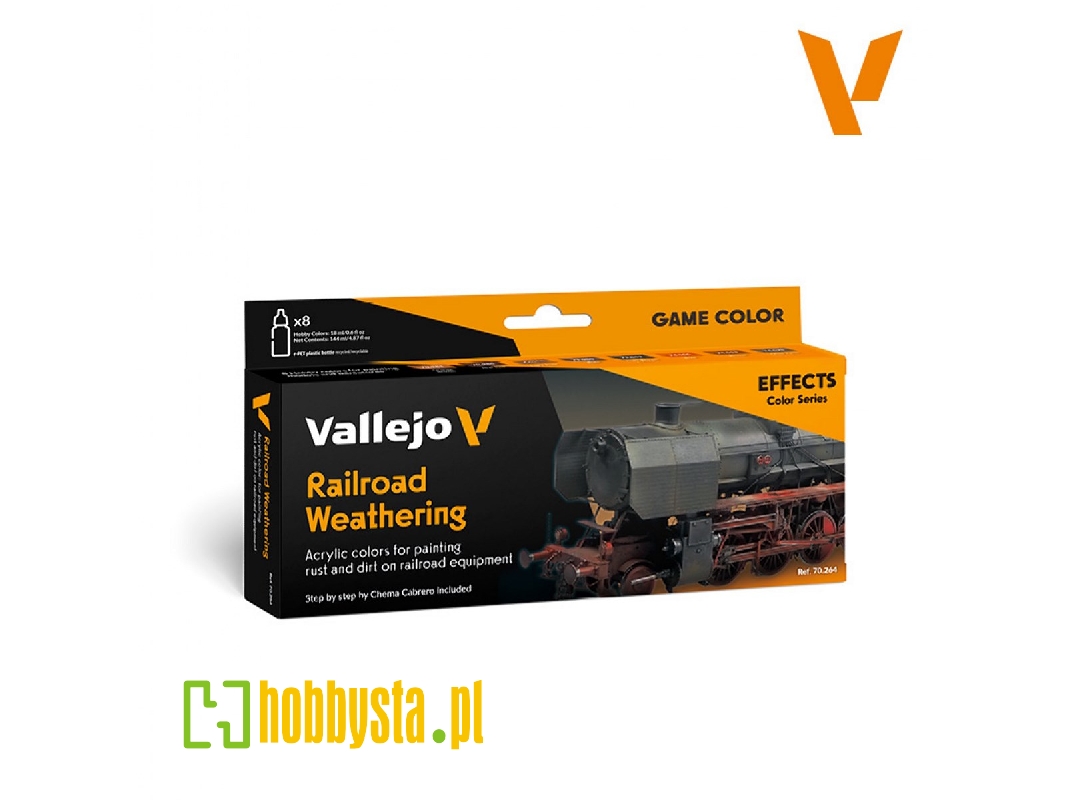 70264 Effects Color Series - Railroad Weathering Game Color Acrylic Set - zdjęcie 1