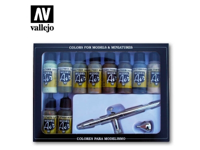 71168 Model Air - Airbrush Ultra H.S. + 10 Camouflage Colors - zdjęcie 1