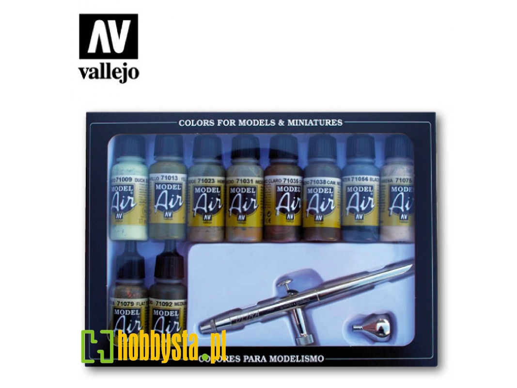 71168 Model Air - Airbrush Ultra H.S. + 10 Camouflage Colors - zdjęcie 1