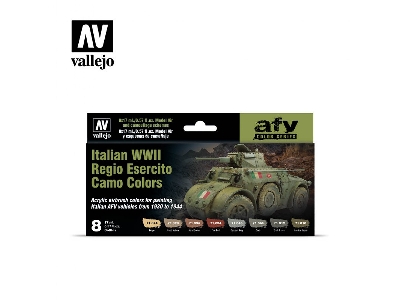 71645 Afv Color Series - Italian Wwii Regio Esercito Camo Colors Model Air Set - zdjęcie 1
