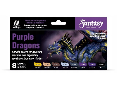 72305 Fantasy Color Series - Purple Dragons Game Color Set - zdjęcie 1