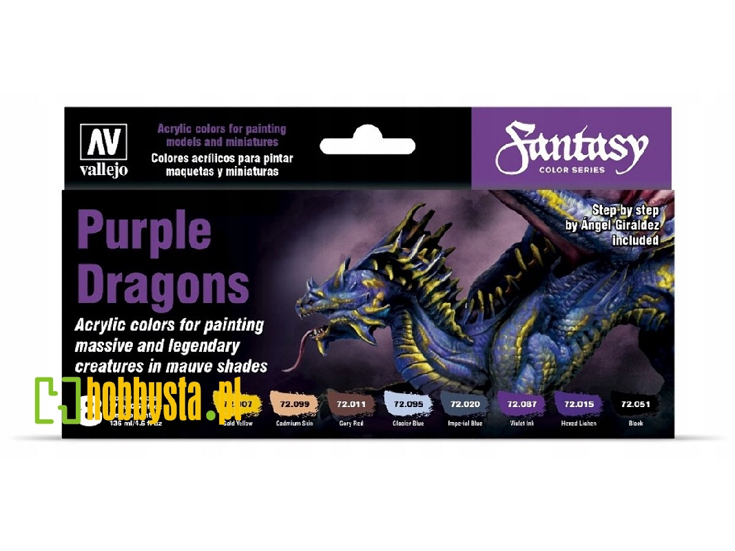 72305 Fantasy Color Series - Purple Dragons Game Color Set - zdjęcie 1