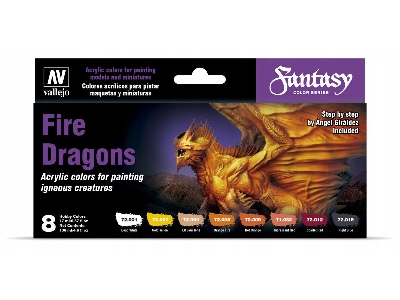 72312 Fantasy Color Series - Fire Dragons Game Color Set - zdjęcie 1